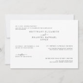 Eenvoudige Witte Bruggengraat Ouders die op de lij Kaart (Voorkant)