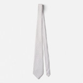 Eenvoudige Witte Champignon Ivoor Abstract Chevron Stropdas (Voorkant)