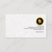 Eenvoudige witte cijfers Financiële Accountant Visitekaartje (Achterkant)