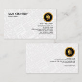 Eenvoudige witte cijfers Financiële Accountant Visitekaartje (Voorkant / Achterkant)