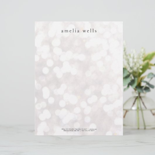 Eenvoudige Witte Creatieve Professionele Modern Briefhoofd (Staand voorkant)