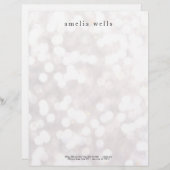 Eenvoudige Witte Creatieve Professionele Modern Briefhoofd (Voorkant / Achterkant)