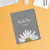 Eenvoudige Witte Dagen Botanisch Gepersonaliseerd  Notitieboek