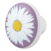 Eenvoudige Witte Dagen op Paars Keramische Knop (Rechts)