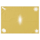 Eenvoudige witte Decor Kerstmis op Goud | Tafelkleed (Voorkant (Horizontaal))