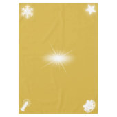 Eenvoudige witte Decor Kerstmis op Goud | Tafelkleed (Voorkant)