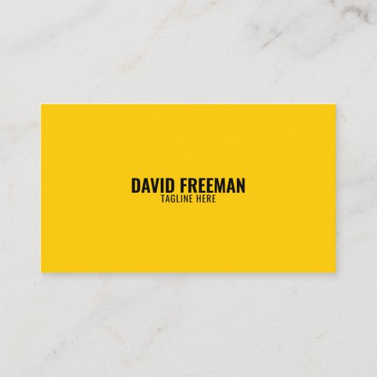 Eenvoudige, witte en gele constructiestel visitekaartje (Achterkant)