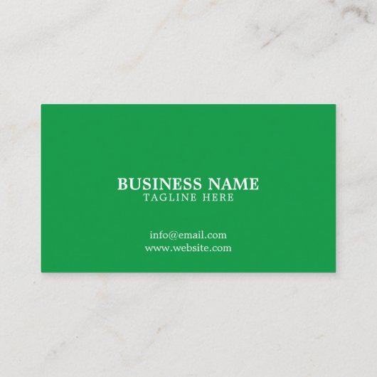 Eenvoudige, witte en groene grassteigers visitekaartje (Achterkant)