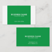 Eenvoudige, witte en groene grassteigers visitekaartje (Voorkant / Achterkant)
