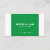 Eenvoudige, witte en groene grassteigers visitekaartje (Voorkant)