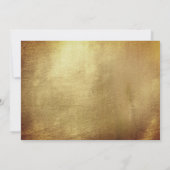 Eenvoudige, witte en metaalhoudende gouden meetkun kaart (Achterkant)