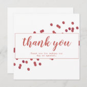 Eenvoudige witte en rode grafische kaart (Voorkant / Achterkant)