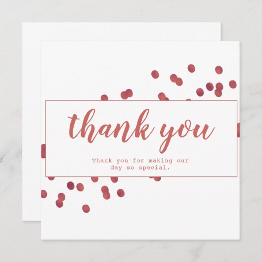 Eenvoudige witte en rode grafische kaart (Voorkant / Achterkant)