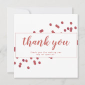 Eenvoudige witte en rode grafische kaart (Voorkant)