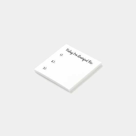 Eenvoudige witte en zwarte helderheid post-it® notes (Schuin)