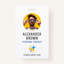 Eenvoudige witte foto Logo en QR code medewerker I