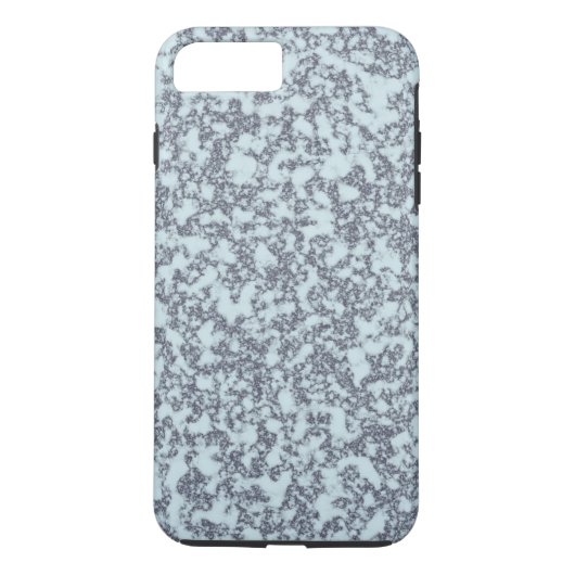 Eenvoudige witte grijze marmer gepersonaliseerde t Case-Mate iPhone case (Achterkant)