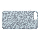 Eenvoudige witte grijze marmer gepersonaliseerde t Case-Mate iPhone case (Achterkant (Horizontaal))