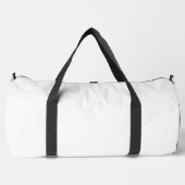 Eenvoudige witte grote duffel tas - duffel tassen (Voorkant)