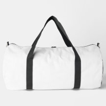 Eenvoudige witte grote duffel tas - duffel tassen