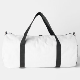 Eenvoudige witte grote duffel tas - duffel tassen