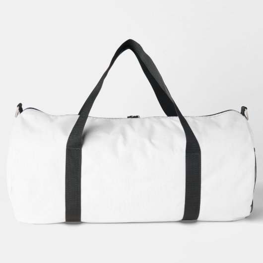 Eenvoudige witte grote duffel tas - duffel tassen (Voorkant)