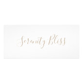 Eenvoudige witte handgeschreven kalligrafie voor s reclamekaart (Voorkant)