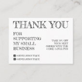 Eenvoudige, witte, handgeschreven schets - Klant b Visitekaartje (Voorkant)