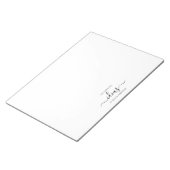 Eenvoudige witte ideeën naam papier pad notitieblok (Schuin)