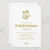 Eenvoudige witte kerstcadeau kaart (Voorkant / Achterkant)