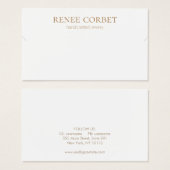 Eenvoudige witte Ketting of Armband Display Kaart (Voorkant /achterkant)