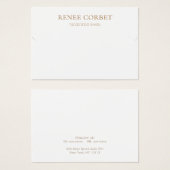 Eenvoudige witte Ketting of Armband Display Kaart (Voorkant /achterkant)