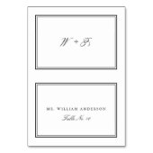 Eenvoudige Witte Klassieke de Kaart van de Huwelij (Voorkant)