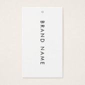 Eenvoudige Witte Kleding Display Prijs Kaart Hang (Voorkant)