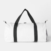 Eenvoudige witte kleine duffel tas - duffel tassen (Voorkant)