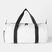 Eenvoudige witte kleine duffel tas - duffel tassen (Achterkant)