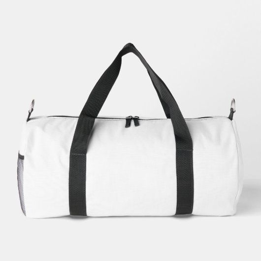 Eenvoudige witte kleine duffel tas - duffel tassen (Achterkant)