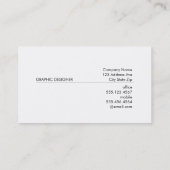 Eenvoudige witte lijn (diep paars) visitekaartje (Achterkant)