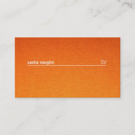 Eenvoudige witte lijn / textielgradiënt visitekaartje (Voorkant)