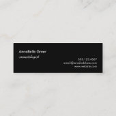 Eenvoudige witte make-up en haar Stylist Beauty Sa Mini Visitekaartje (Achterkant)