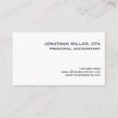 Eenvoudige Witte Marine Blauw Goud Kompas Logo Visitekaartje (Voorkant)