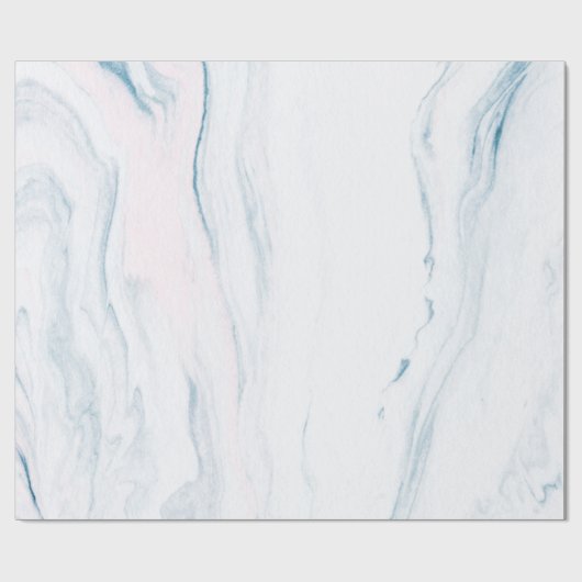 Eenvoudige witte marmer cadeaupapier (Vlak)