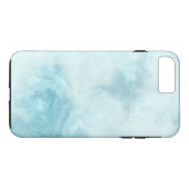 Eenvoudige, witte marmer speciaal gepersonaliseerd Case-Mate iPhone case (Achterkant (Horizontaal))