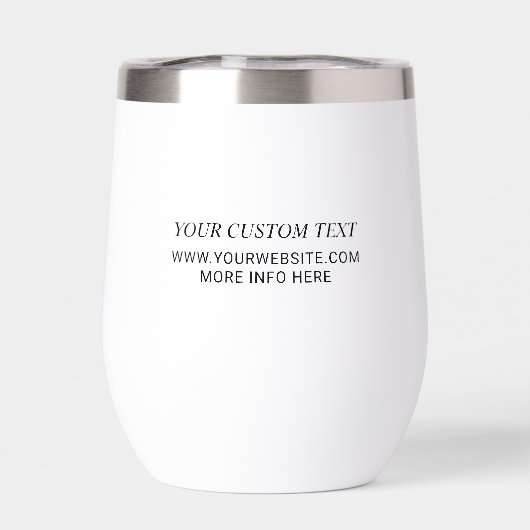 Eenvoudige witte minimale zakelijke Logo aangepast (Achterkant)