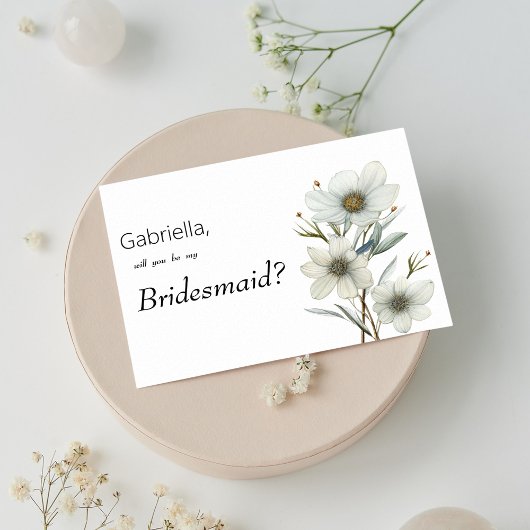 Eenvoudige witte mintgroene lente bloemige bruidsm kaart