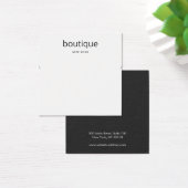 Eenvoudige witte, moderne Ketting DisplayCard Vierkante Visitekaartjes (Bureau)