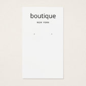 Eenvoudige witte, moderne, langwerpige Kaart voor  (Voorkant)