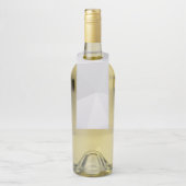 Eenvoudige, witte, moderne, trendy, coole illustra flessenhanger (Op fles)