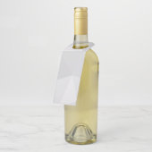 Eenvoudige, witte, moderne, trendy, coole illustra flessenhanger (Schuin)