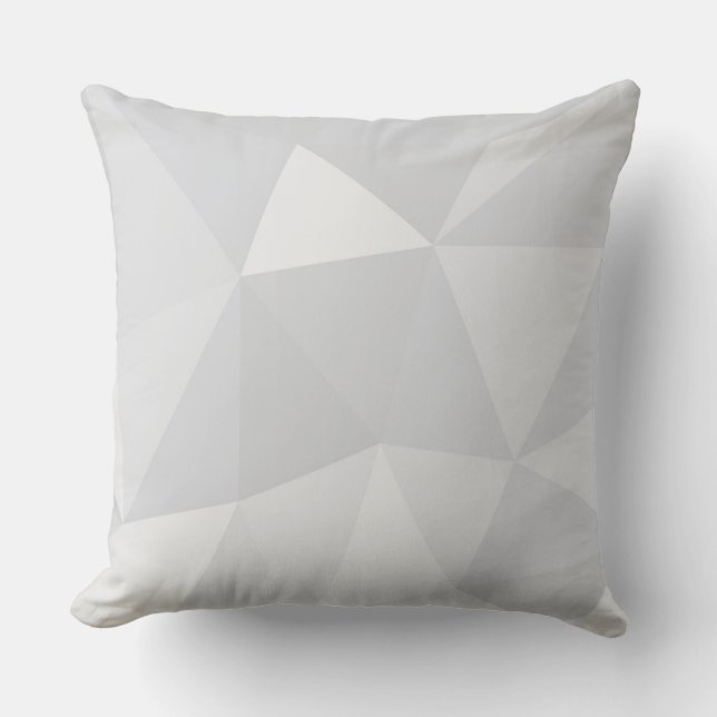 Eenvoudige, witte, moderne, trendy, coole illustra kussen (Voorkant)